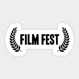 Film Fest Logo (BLACK) Sticker